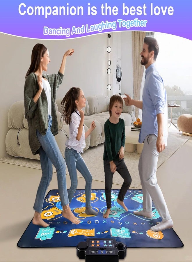 Zitranse 2Player Dance Mat for kids, Electronic Double Dance Mixer Rhythm Step Play Mat,Dance pad Game Toys Music for Girls Boys,Christmas/Festival/Birthday Gifts for Kids,Age 3 4 5 6 7 8 9 10 11 12+ Year Old - Image 3